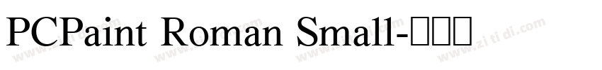 PCPaint Roman Small字体转换